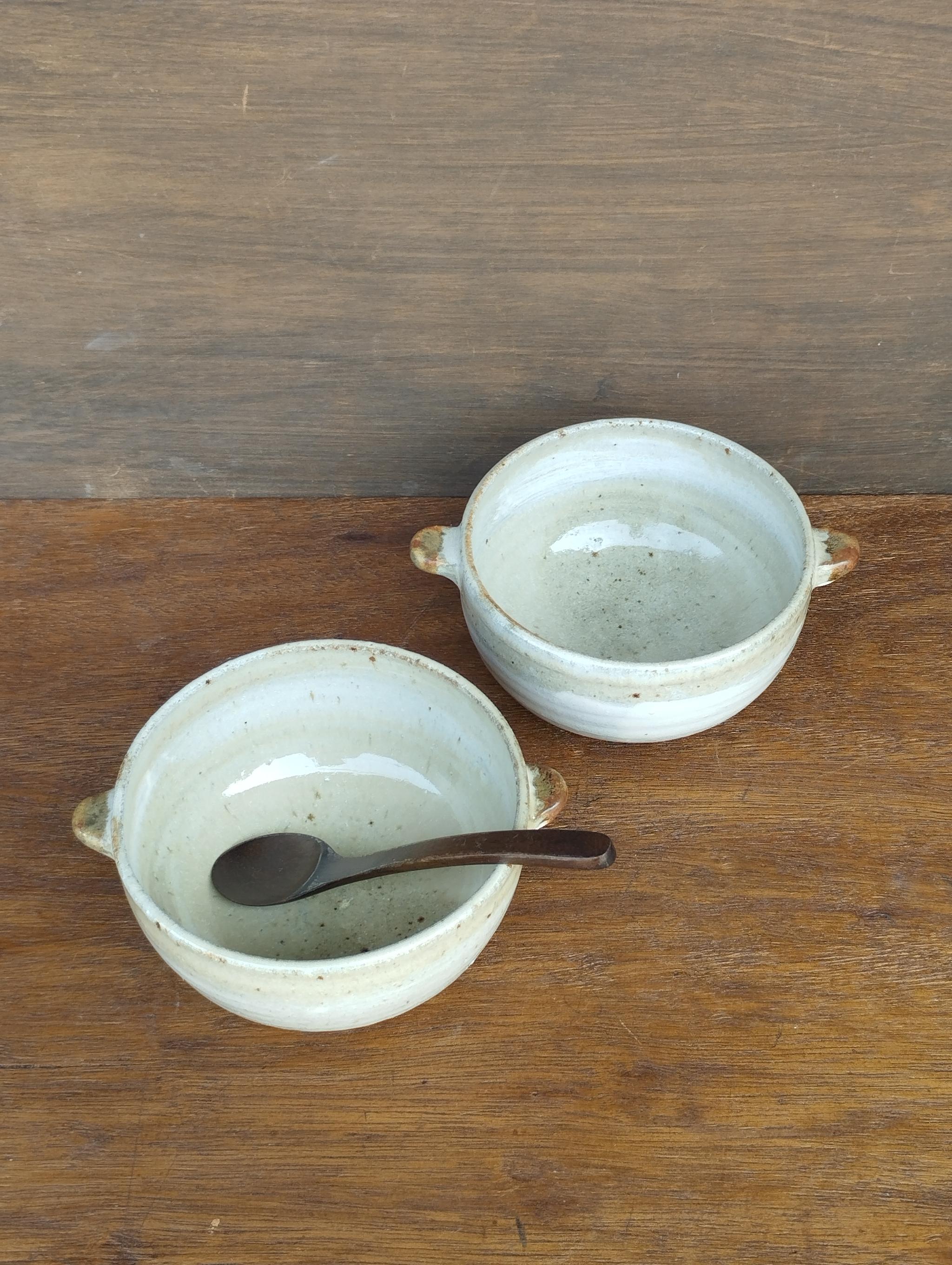 白萩　スープカップ（耳付き） | 4枚目