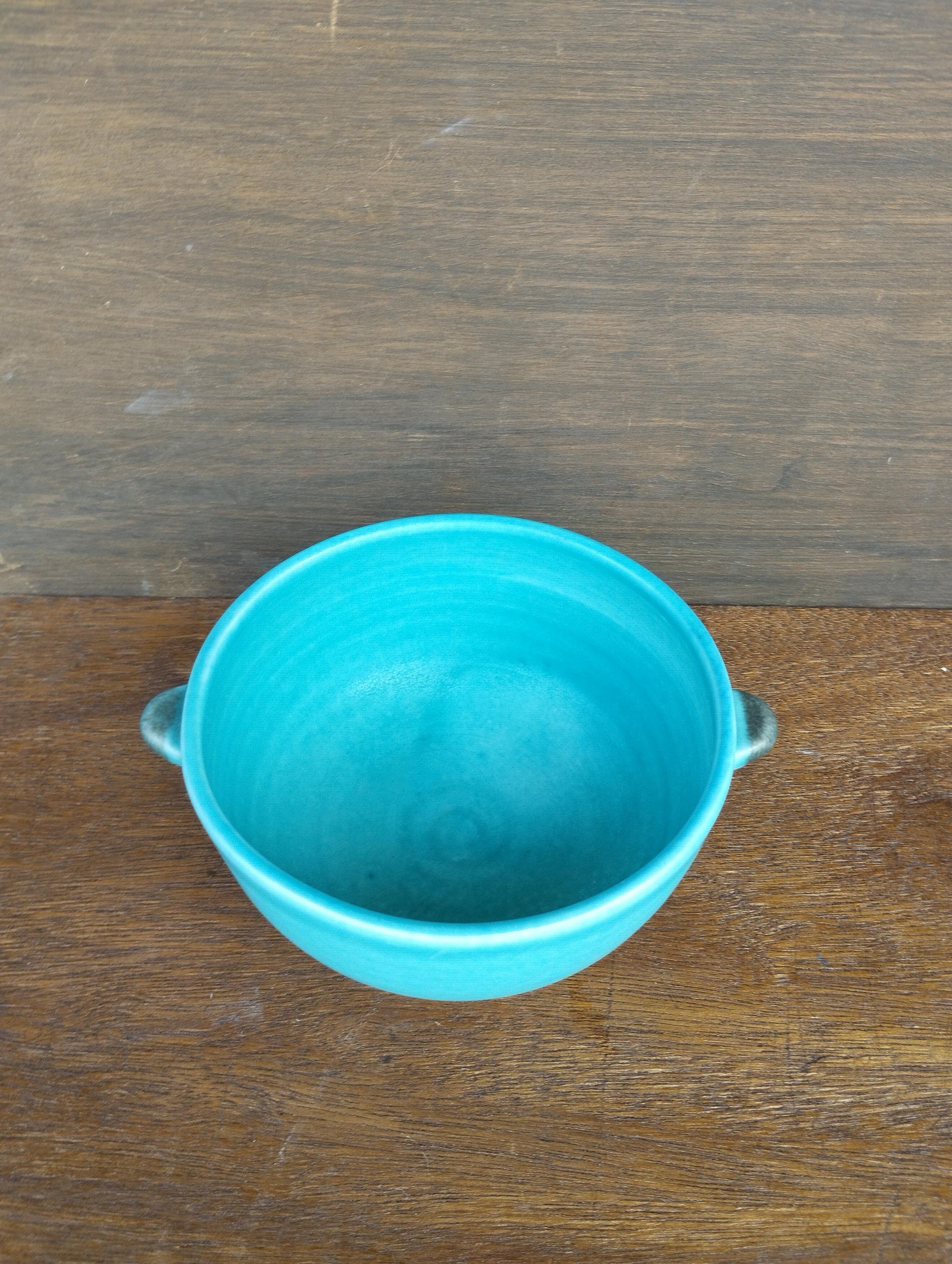 トルコブルーマット　スープカップ（耳付き） | 2枚目