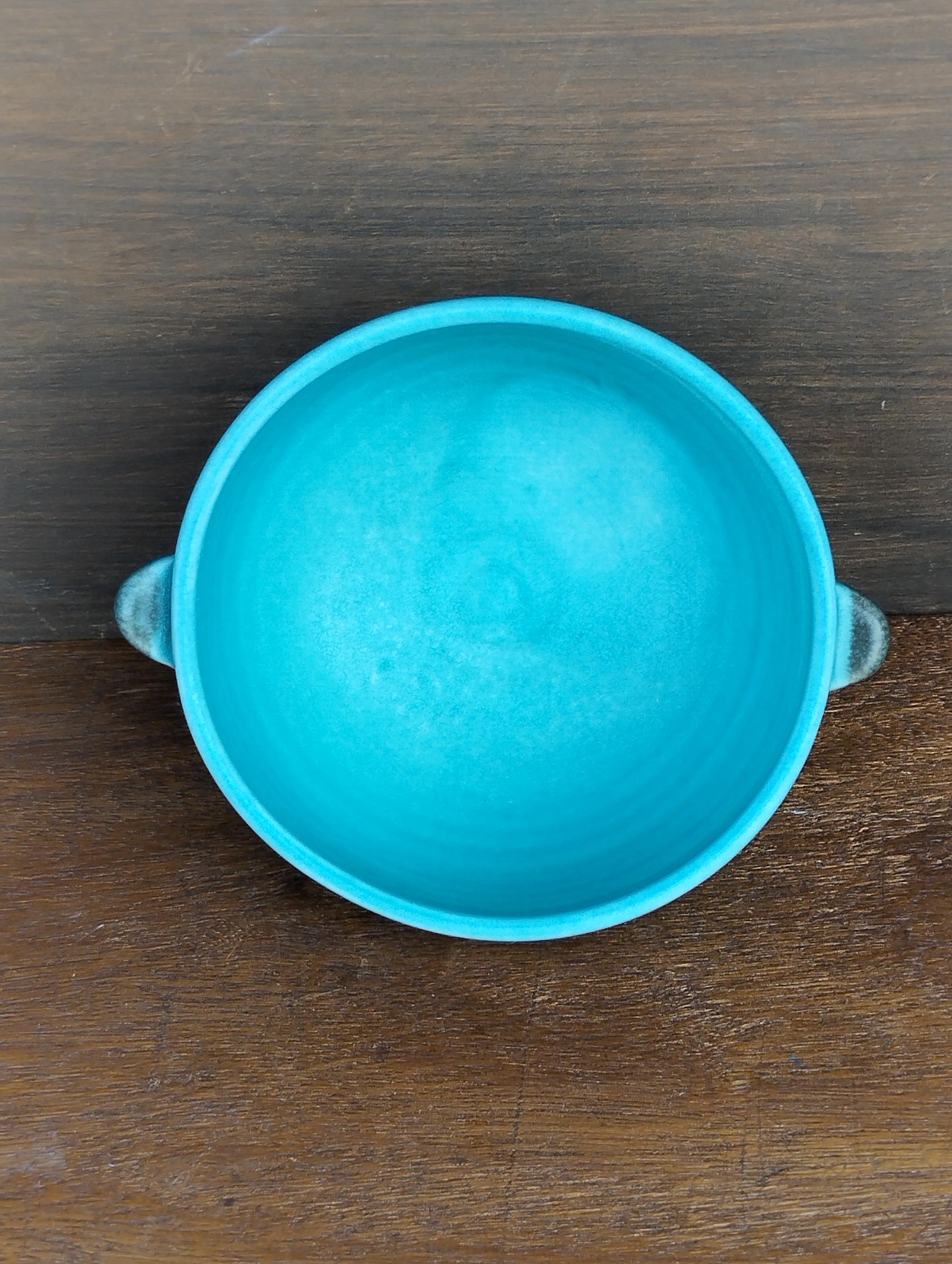 トルコブルーマット　スープカップ（耳付き） | 4枚目